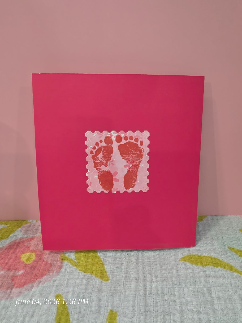Handmade Newborn to Toddler Shower Gift for a Girl & Handmade Card