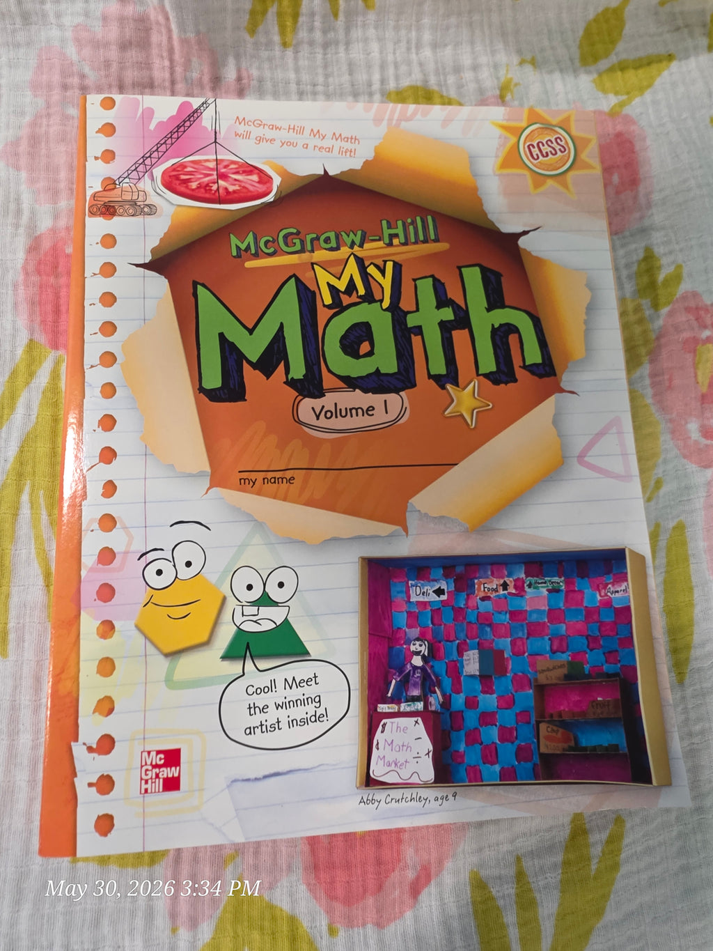 McGraw-Hill My Math Volume 1 CCSS Student Book/Workbook Math