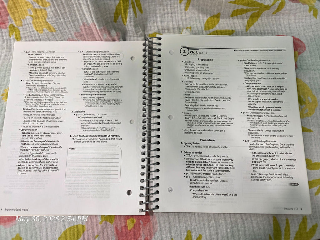 Abeka Homeschool Science & Health 3 Lesson Plans + Quizzes