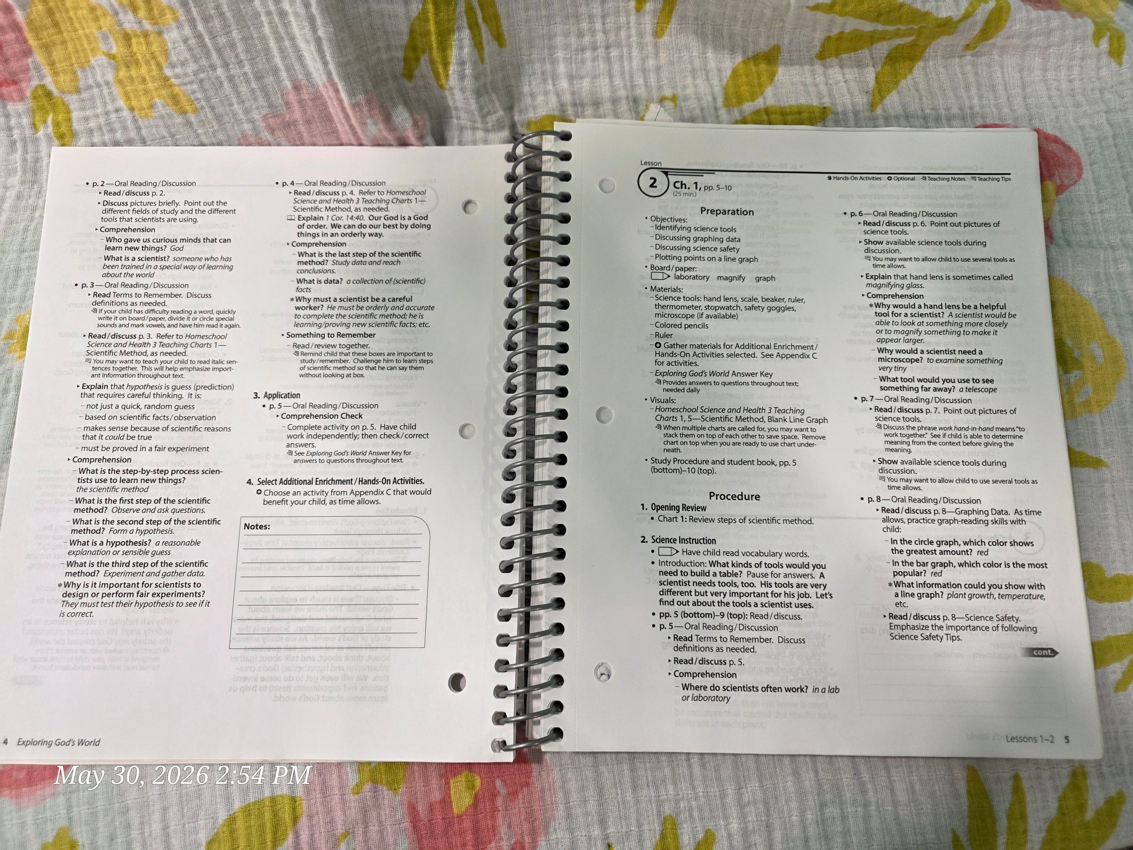 Abeka Homeschool Science & Health 3 Lesson Plans + Quizzes