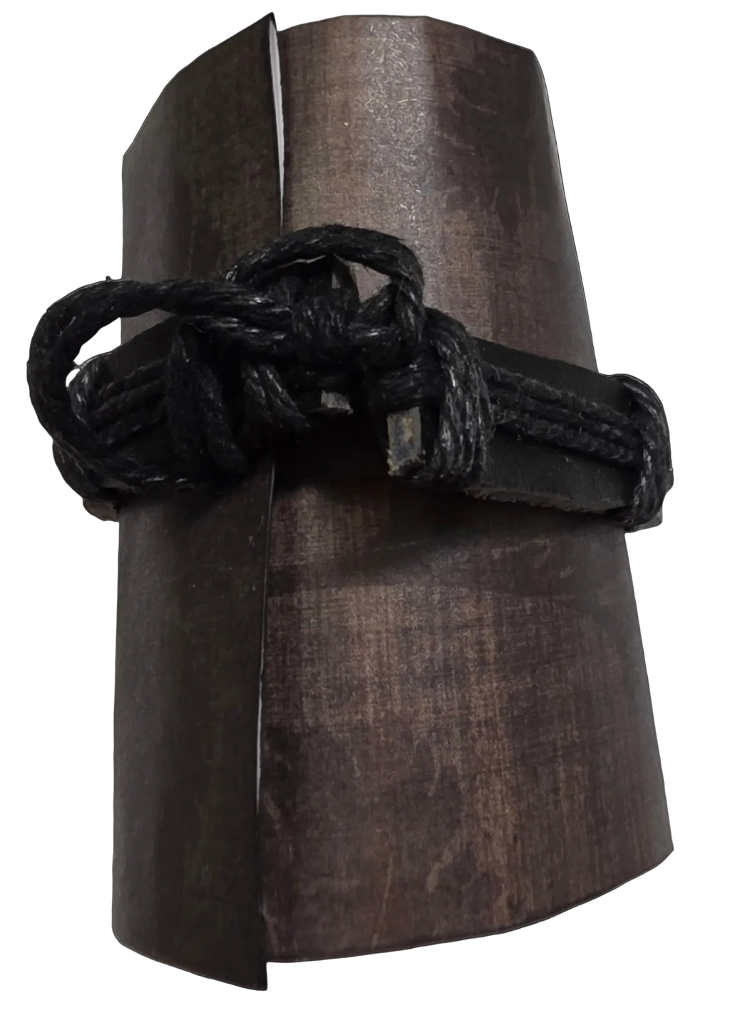 Adjustable Leather Cord Bracelet with Guitar Charm
