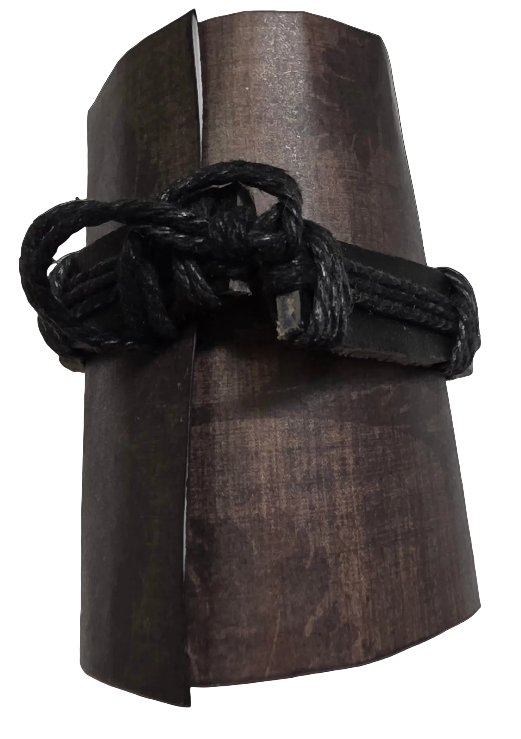 Adjustable Leather Cord Bracelet with Guitar Charm