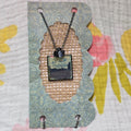 Handmade Resin Square Photo Pendant Necklace Black