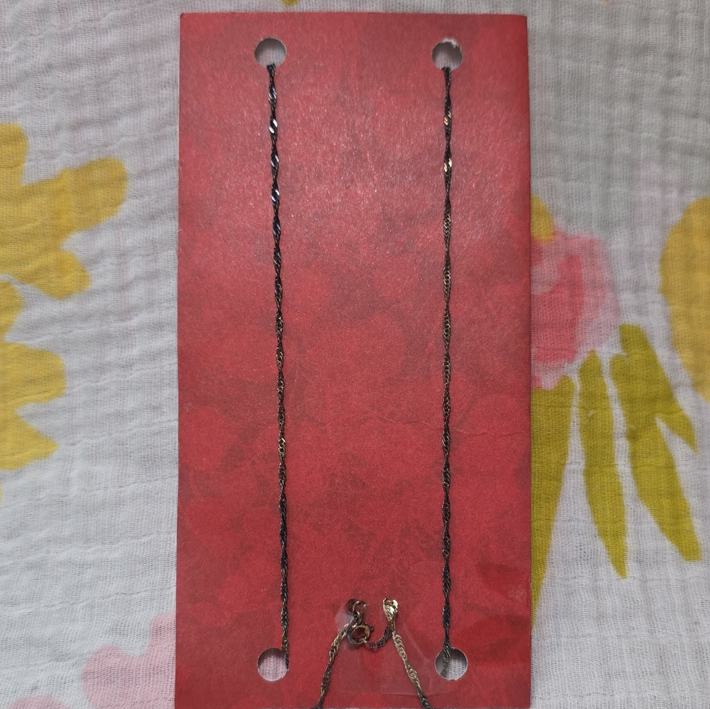 Handmade Resin Square Charm Pendant Necklace Blue Metal Rope